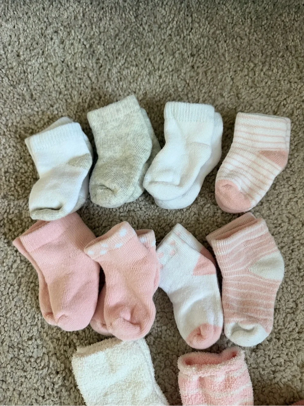 18 Pairs of Carters Baby Socks